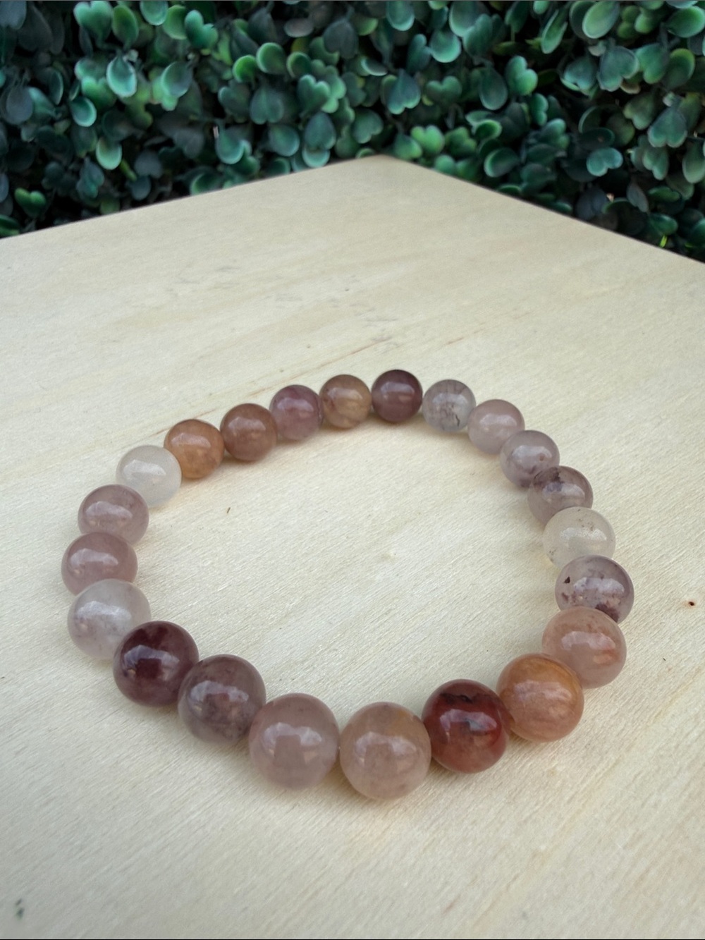Natural Multi-Tone Sunstone Beaded Stretch Bracelet - Women Jewelry